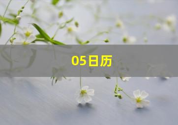 05日历