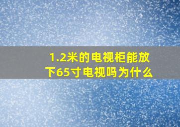 1.2米的电视柜能放下65寸电视吗为什么