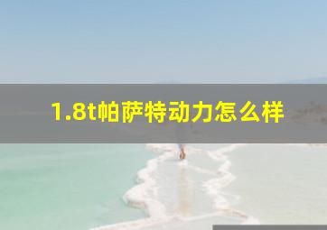 1.8t帕萨特动力怎么样