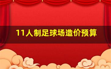 11人制足球场造价预算