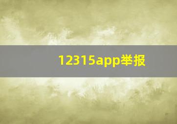 12315app举报