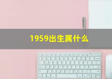 1959出生属什么