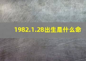 1982.1.28出生是什么命