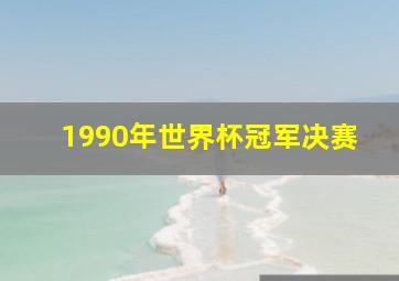 1990年世界杯冠军决赛