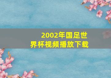 2002年国足世界杯视频播放下载