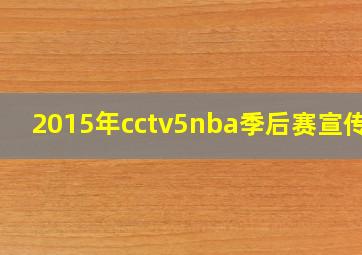 2015年cctv5nba季后赛宣传曲