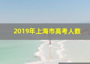 2019年上海市高考人数