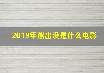 2019年熊出没是什么电影