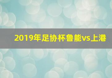 2019年足协杯鲁能vs上港