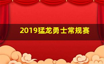 2019猛龙勇士常规赛