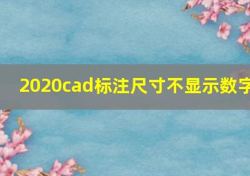 2020cad标注尺寸不显示数字