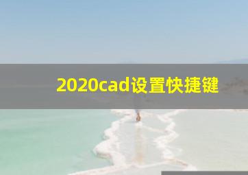 2020cad设置快捷键