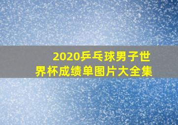 2020乒乓球男子世界杯成绩单图片大全集