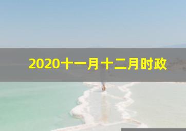 2020十一月十二月时政