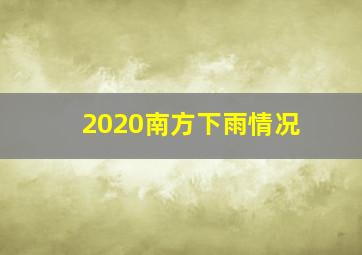 2020南方下雨情况