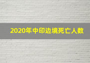 2020年中印边境死亡人数