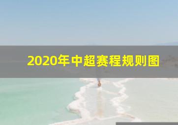 2020年中超赛程规则图