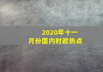 2020年十一月份国内时政热点