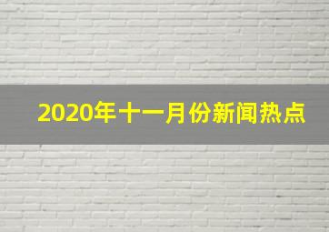 2020年十一月份新闻热点