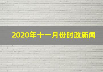 2020年十一月份时政新闻