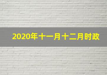 2020年十一月十二月时政