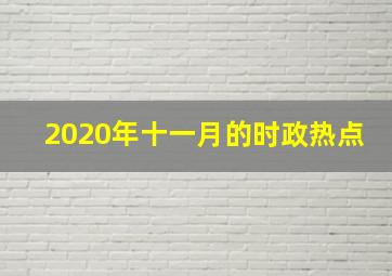 2020年十一月的时政热点