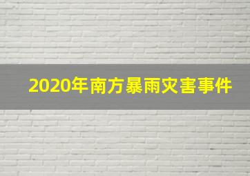 2020年南方暴雨灾害事件