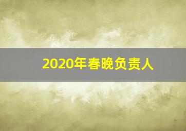 2020年春晚负责人