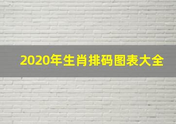 2020年生肖排码图表大全