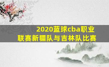 2020蓝球cba职业联赛新疆队与吉林队比赛