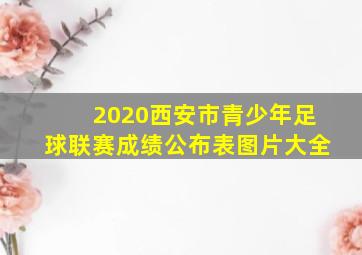 2020西安市青少年足球联赛成绩公布表图片大全