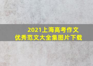 2021上海高考作文优秀范文大全集图片下载