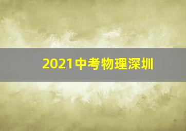 2021中考物理深圳