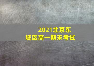 2021北京东城区高一期末考试