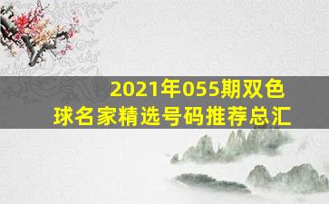 2021年055期双色球名家精选号码推荐总汇