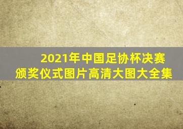 2021年中国足协杯决赛颁奖仪式图片高清大图大全集