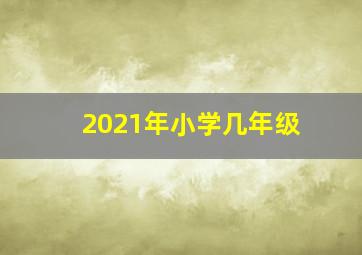 2021年小学几年级