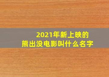 2021年新上映的熊出没电影叫什么名字