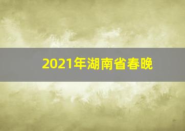 2021年湖南省春晚