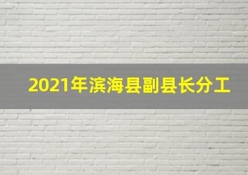 2021年滨海县副县长分工