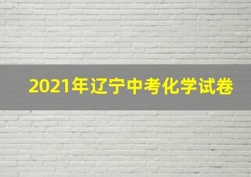 2021年辽宁中考化学试卷