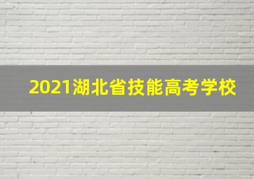 2021湖北省技能高考学校