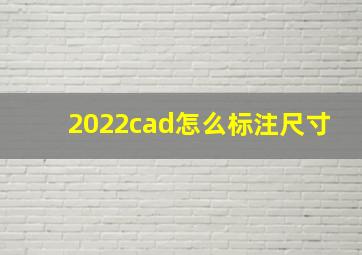 2022cad怎么标注尺寸