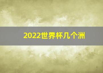 2022世界杯几个洲