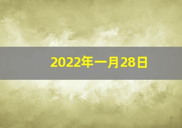 2022年一月28日