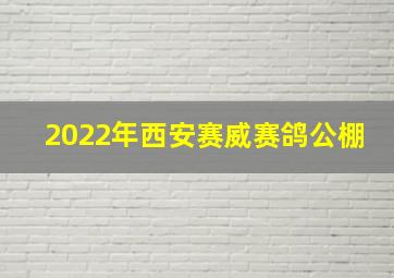 2022年西安赛威赛鸽公棚