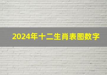 2024年十二生肖表图数字