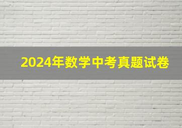 2024年数学中考真题试卷