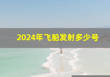 2024年飞船发射多少号