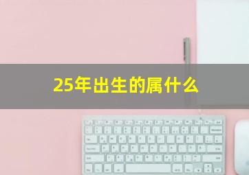 25年出生的属什么